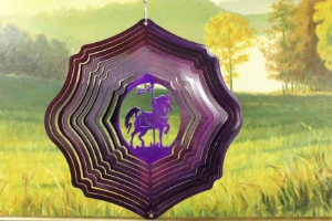 06078-12inchCarouselHorse-CFraspberry-purpleStarlight