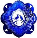 12" Lovebirds Wind Spinner - Blue Starlight 12 inch, wind spinners, 12", made in usa