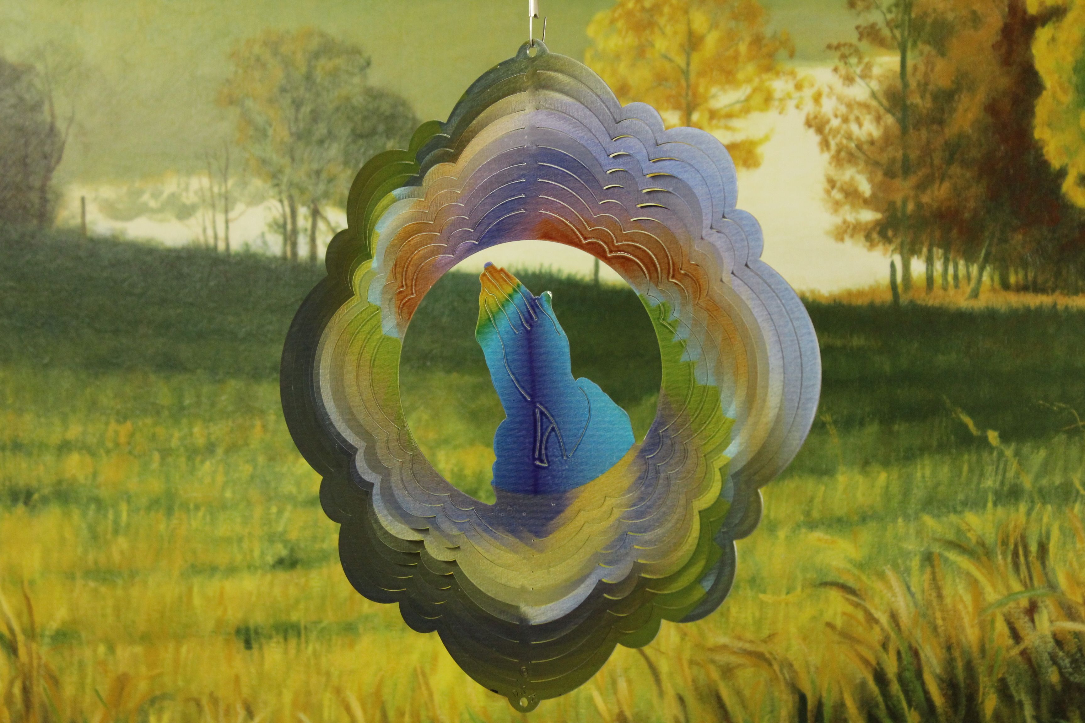 27335-12inchPrayingHands-Swirl-Printed