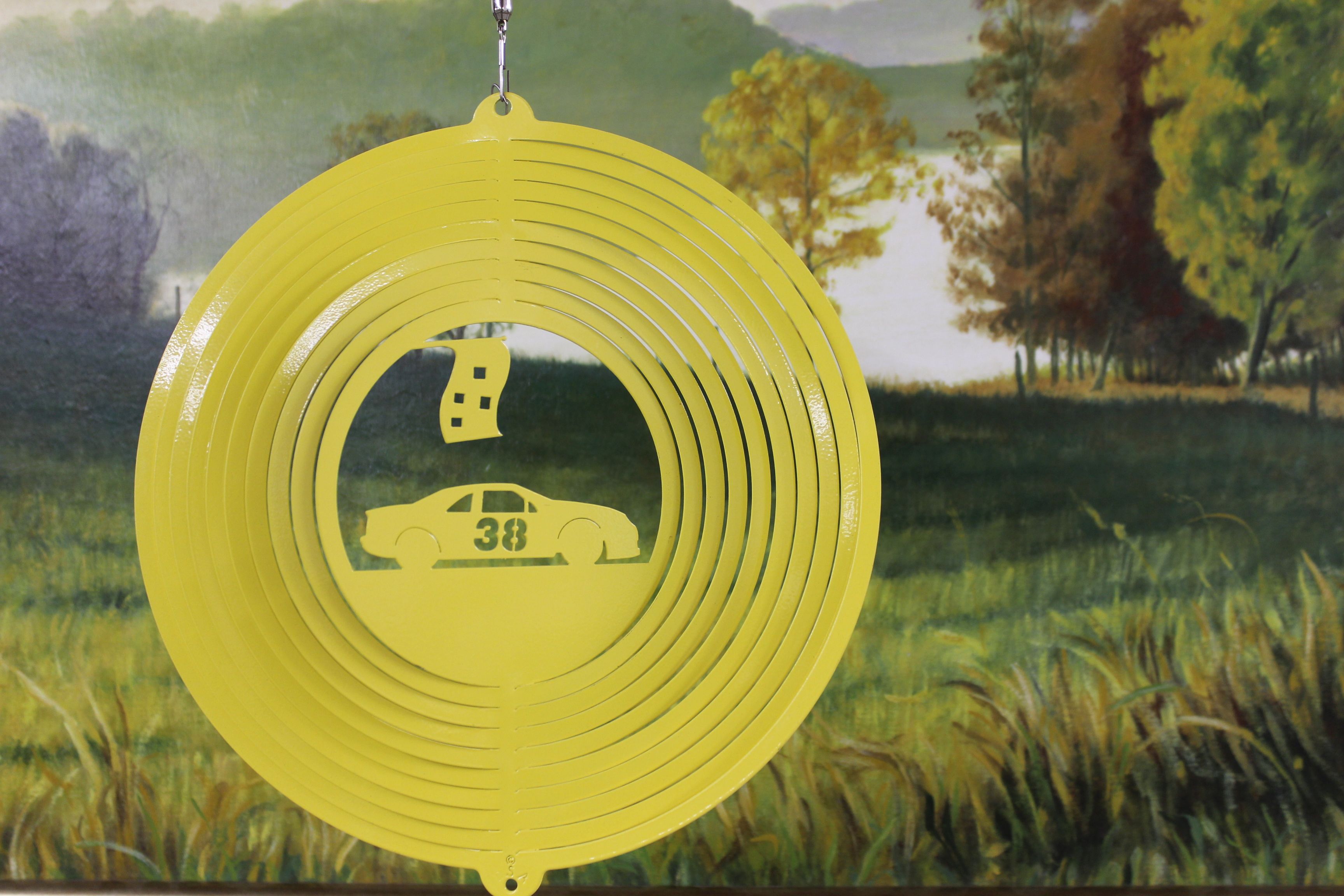 58814-12inchRaceCar38-Yellow