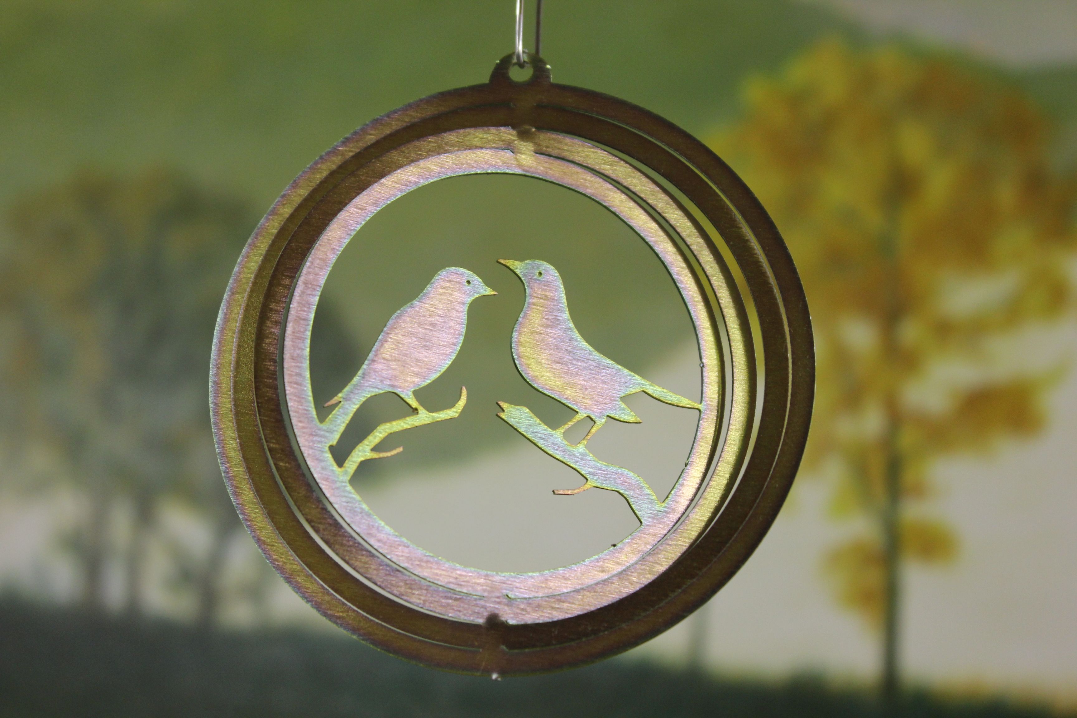 51541-4inchLovebirds-YellowZincRound