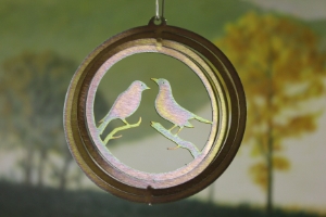 51541-4inchLovebirds-YellowZincRound