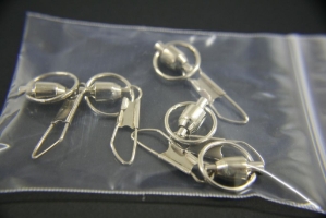 5 Pack - Solid Ring Swivel With Hook swivels