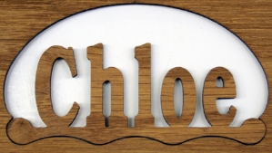 5" Oak Insert - Name name, oak, insert